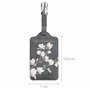 kwmobile 2X Étiquette Bagage pour Valise - Lot 2X Tag Porte-étiquette pour Valise et Sac de Voyage avec Carte nom adresse numéro