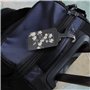 kwmobile 2X Étiquette Bagage pour Valise - Lot 2X Tag Porte-étiquette pour Valise et Sac de Voyage avec Carte nom adresse numéro