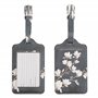 kwmobile 2X Étiquette Bagage pour Valise - Lot 2X Tag Porte-étiquette pour Valise et Sac de Voyage avec Carte nom adresse numéro