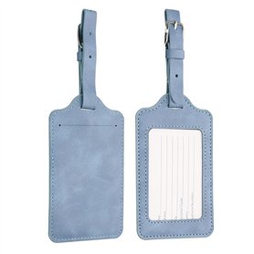 kwmobile 2x Étiquette bagage pour valise - Lot 2x Tag porte-étiquette pour valise et sac de voyage avec carte nom adresse numéro