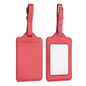 kwmobile 2X Étiquette Bagage pour Valise - Lot 2X Tag Porte-étiquette pour Valise et Sac de Voyage avec Carte nom adresse numéro