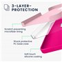 kwmobile Housse Compatible avec Apple iPhone 14 Coque - Coque de téléphone Fine avec Finition Douce - Rose Fluo