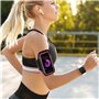 ONEFLOW Brassard de sport pour téléphone portable compatible avec Samsung Galaxy S10 - Bracelet de fitness - Bracelet de course 