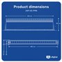 hb-digital Panneau de brassage modulaire 24 ports pour module Keystone RJ45 19" CAT 5 CAT 6 CAT 7 pour armoire réseau LAN Profes