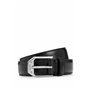 BOSS Hommes Jemio Sz40 Ceinture en cuir de buffle avec boucle logo et garniture argentée