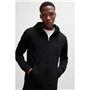 BOSS Hommes Saggy Sweat à Capuche zippé en Coton Stretch avec Logo imprimé