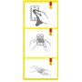 4ProTec | 2 films de protection d'écran transparents à découper soi-même 297 x 210 mm (format A4)
