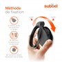 subtel Support de GPS à Ventouse pour Pare-Brise Compatible avec Tomtom One, XL, XXL Serie - Socle de Voiture Amovible et Facile