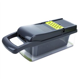 Intirilife Trancheuse de Cuisine en Vert – Trancheuse Multi-tranchants réglable avec différents Accessoires pour Couper