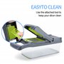 Intirilife Trancheuse de Cuisine en Vert – Trancheuse Multi-tranchants réglable avec différents Accessoires pour Couper, épluche