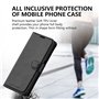 cadorabo Housse Compatible avec WIKO View 4 en Noir DE Jais - Coque de Protection avec Fermeture magnétique, Fonction de Support