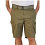 DENIMFY DFPhil Short cargo stretch pour homme avec ceinture Coupe droite Tailles S