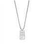 Emporio Armani Collier avec plaque Emporio Armani en acier inoxydable