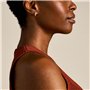 Fossil boucles d'oreilles en acier inoxydable doré avec fermoir cerceau pour femmes