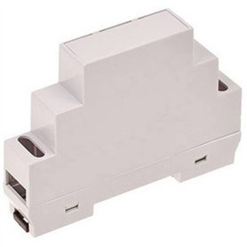 TRU COMPONENTS TC-7910912 Boîtier de rail DIN 17 x 90 x 65 ABS-V0 Gris 1 pièce