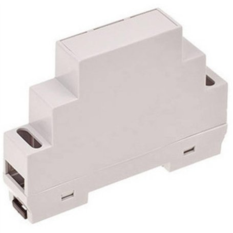 TRU COMPONENTS TC-7910912 Boîtier de rail DIN 17 x 90 x 65 ABS-V0 Gris 1 pièce