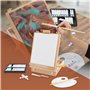 ECD Germany Kit de Peinture 34 pcs avec Acrylique avec Chevalet