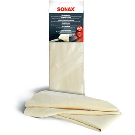 SONAX Peau de Chamois Premium (1 pièce) 100% Naturel pour Le séchage sans Traces et Rayures de Surfaces peintes et laquées