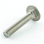 AGBERG Lot de 10 vis à tête bombée M6 x 30 mm, avec collet carré et filetage complet, en acier inoxydable A2 V2A, inoxydable, DI