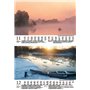 Angelzauber Calendrier mural format A5 pour la pêche et la pêche 2025 – Contenu : 1 calendrier, 1 carte de Noël (2 pièces au tot