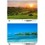 Reisezauber Bali Calendrier 2025 format A3 pour vacances et plage en Indonésie Coffret cadeau Contenu : 1 calendrier, 1 carte de
