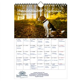 Hundezauber Calendrier 2025 Motif chiens de chasse Format A4 avec 1 calendrier