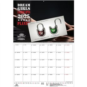 Calendrier érotique 2025 Dreamgirls Landscapes - Format A2 - Contenu : 1 calendrier