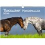 Tierzauber Calendrier Amis des chevaux DIN A3 pour chevaux et poulains 2026 – Contenu : 1 calendrier