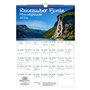 Reisezauber Calendrier Fjorde format A3 pour 2026 Rivière – Contenu : 1 calendrier