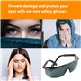 Lunettes de protection Pulse Protect PSA/PPE pour l'épilation au laser et UV, lumière LED et rouge I Lunettes IPL avec protectio