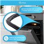 DL-pro Joint de four avec 4 crochets/joint pour four AEG Electrolux 140043543028, Zanker, Zanussi, noir