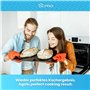 DL-pro Joint de four avec 4 crochets/joint pour four AEG Electrolux 140043543028, Zanker, Zanussi, noir