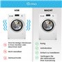 DL-pro Lot de 4 amortisseurs de vibrations ronds blancs universels pour machine à laver et sèche-linge
