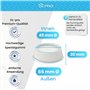 DL-pro Lot de 4 amortisseurs de vibrations ronds blancs universels pour machine à laver et sèche-linge