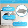 DL-pro Aube de tambour 31 x 6,1 x 4,2 cm pour Candy Hoover Otsein 43005989 - Cale d'entraînement robuste avec 31 trous - Gris - 