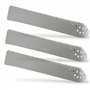 DEKAROX Lot de 3 nervures de tambour pour Candy Hoover Otsein 43005989 - 310 x 61 x 42 mm - Avec 31 trous - Pour machine à laver