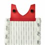 vhbw Serpillère compatible avec Vileda 1-2 Spray balai nettoyant - Tête de rechange, microfibre, gris/blanc