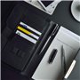 Pierre Cardin Stylo à bille rotatif Christophe chromé noir avec gravure laser gravée pour anniversaire