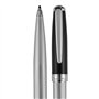 Pierre Cardin Stylo à bille rotatif Christophe chromé noir avec gravure laser gravée pour anniversaire