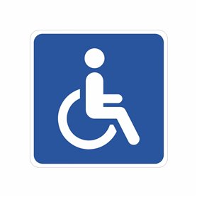 tradercat Autocollant pour voiture avec bord handicapé pour fauteuil roulant 10 x 10 autocollants pour toutes les surfaces – fen