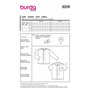 Burda kids Patron de couture pour garçon #9209 Chemise avec col montant et chemise à manches courtes avec poche poitrine Taille 