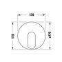 Duravit Wave Mitigeur de douche encastré pour 1 consommateur avec robinet inverse, mitigeur de douche monocommande avec système 