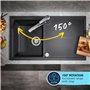 GROHE Start Mitigeur monocommande Evier, Robinet de cuisine, Bec Haut, Limiteur de température et débit, Rotation 150°, 30469243