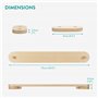 Navaris Poutre d'équilibre en Bois pour Enfants - Module motricité bébé avec 6X Planche Jouet d'équilibre intérieur extérieur - 