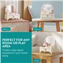 Navaris Coiffeuse Enfant Fille Garcon - Jouet en Bois avec Miroir et Accessoire de Coiffure Faux Maquillage pour Enfants Plus de