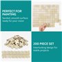 Navaris Puzzle Vierge en Bois - Puzzle Personnalisé Prêt à Peindre avec 200 Pièces - Jeu Bricolage Enfant de Construction Décora
