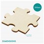 Navaris Puzzle Vierge en Bois - Puzzle Personnalisé Prêt à Peindre avec 200 Pièces - Jeu Bricolage Enfant de Construction Décora