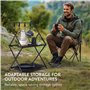 Navaris Meuble de Rangement Camping - Etagere Pliable - Montage Simple et Transport Facile - Matériau Aluminium Robuste - 4 Croc
