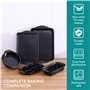 Navaris Set de Patisserie Antiadhésif - Moules à Muffin - Moule a Cake et Gateau en Silicone - Moule et Plat pour Four Rectangul