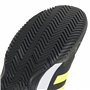 adidas Homme Gamecourt 2.0 Tennis Shoes Chaussures, Carbon/Lucid Lemon/FTWR White, 44 2/3 EU